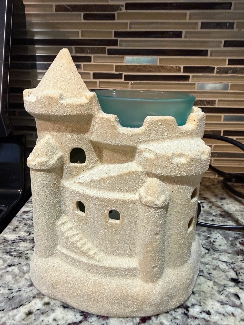 Scentsy Sandcastle Ceramic Warmer in Beige